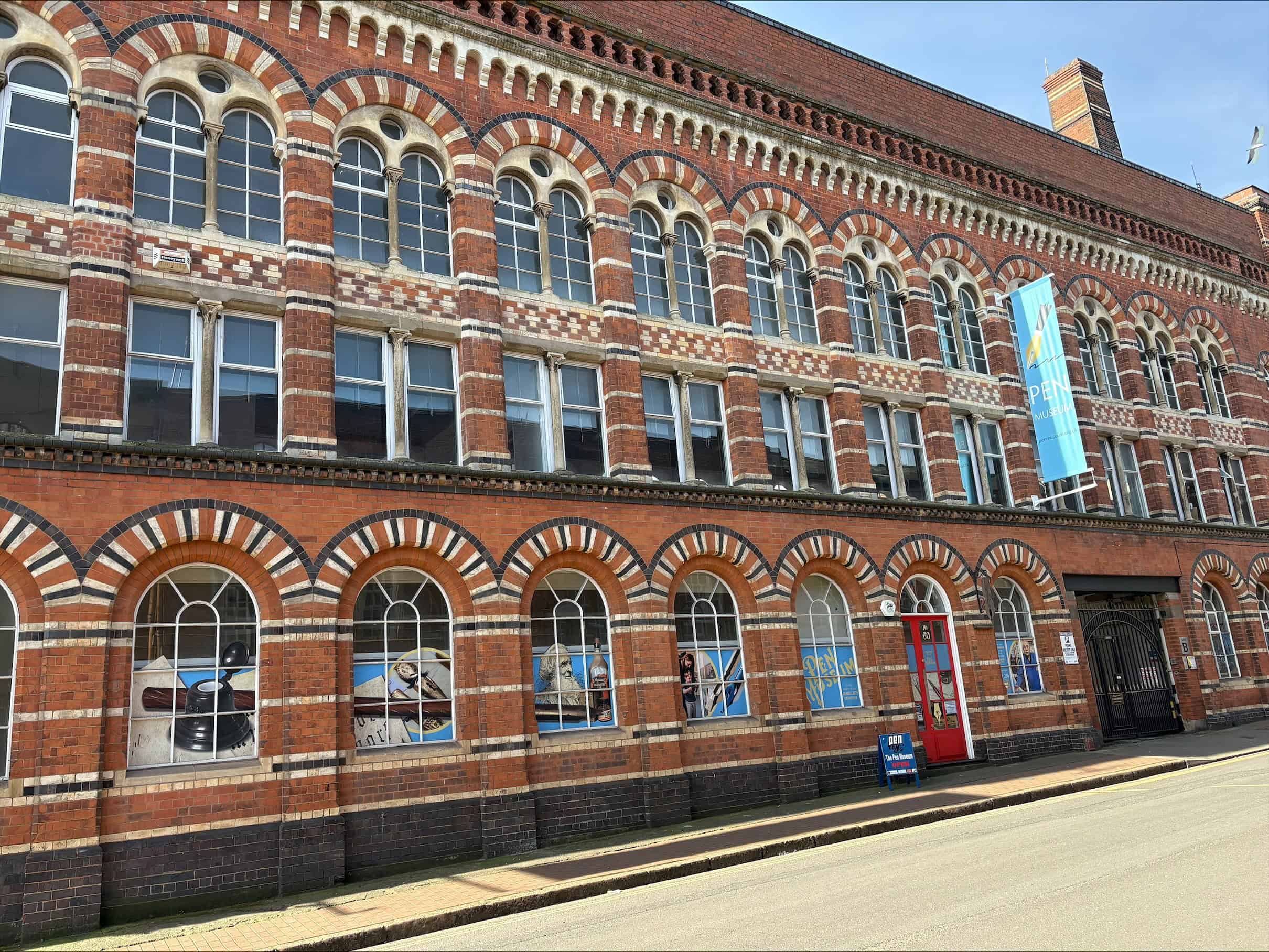 A large brick building with many windows